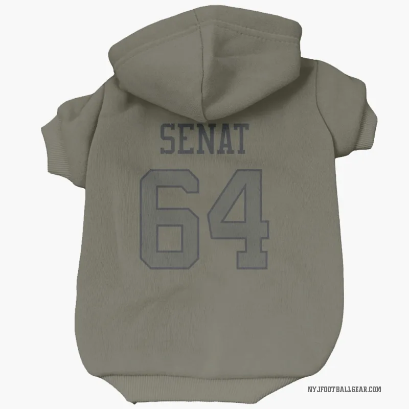 Greg Senat  Olive New York Jets  Cat & Dog Pet Hoodie