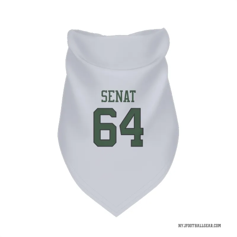 Greg Senat  White New York Jets  Cat & Dog Pet Bandana