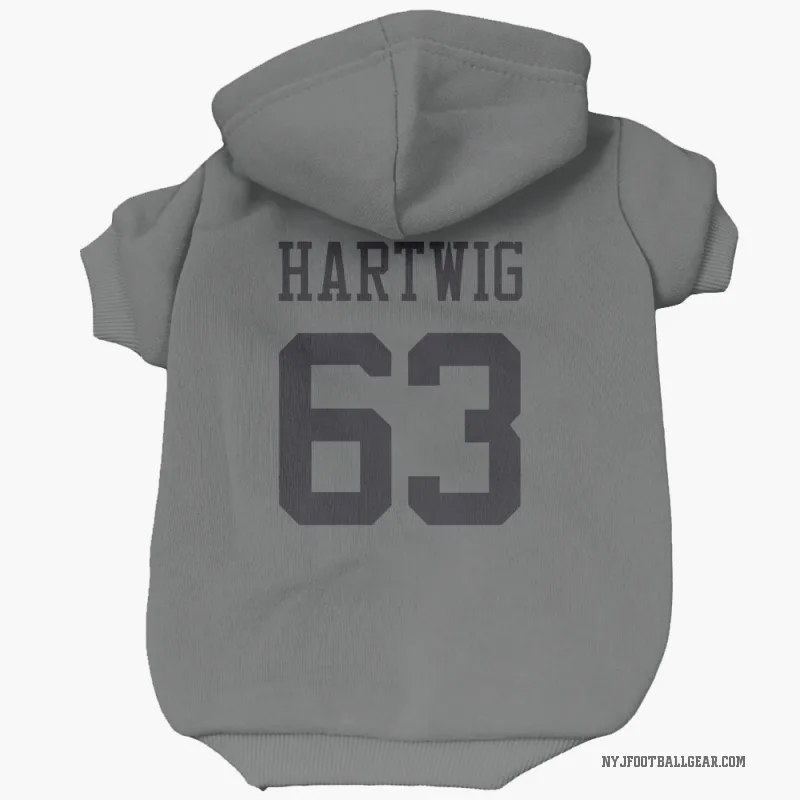Gus Hartwig  Charcoal New York Jets  Cat & Dog Pet Hoodie