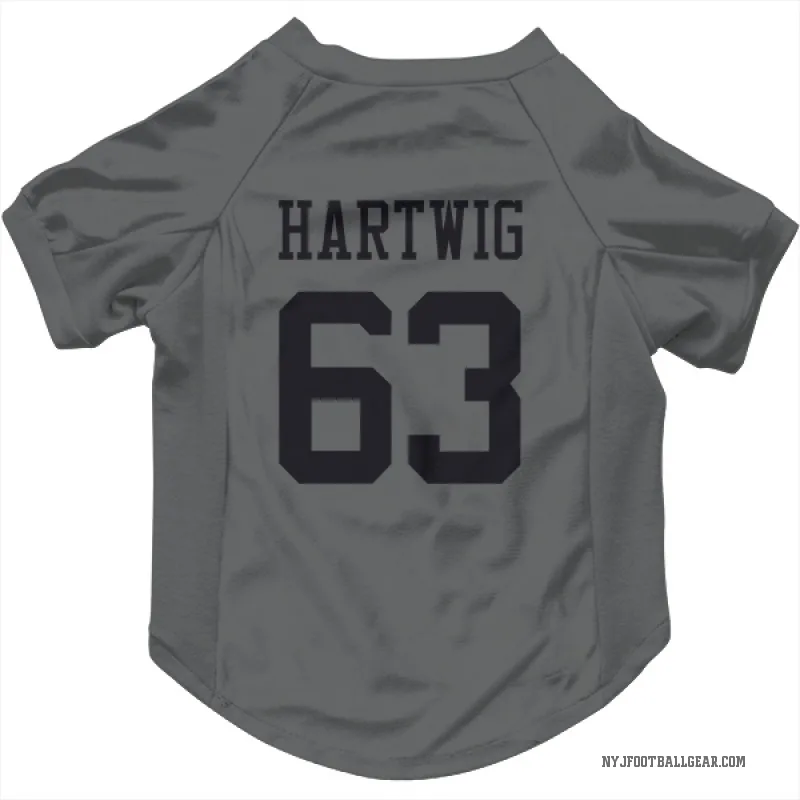 Gus Hartwig  Charcoal New York Jets  Cat & Dog Pet Jersey