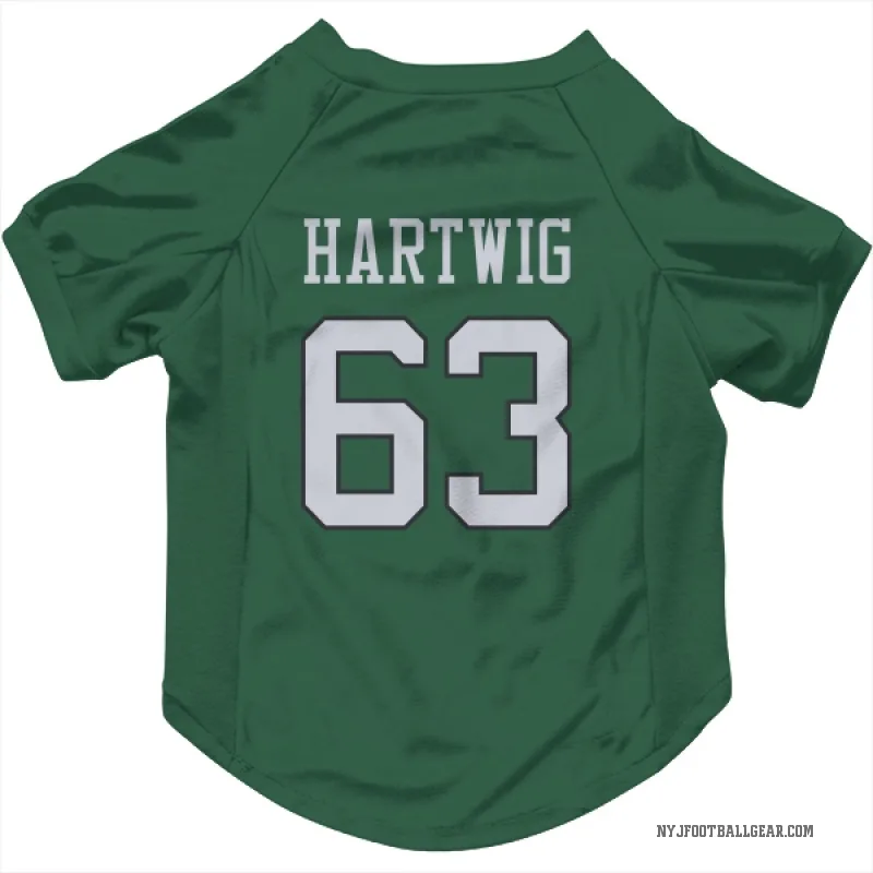 Gus Hartwig  Green New York Jets  Cat & Dog Pet Jersey