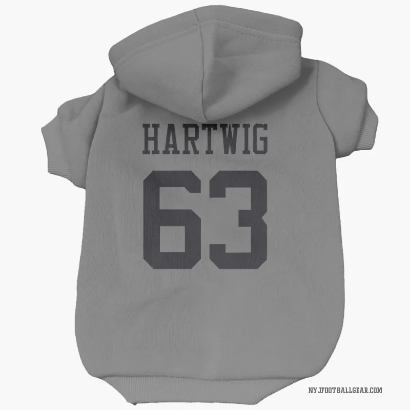 Gus Hartwig  New York Jets   Silver Cat & Dog Pet Hoodie
