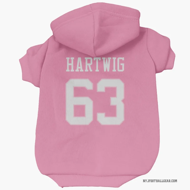 Gus Hartwig  Pink New York Jets  Cat & Dog Pet Hoodie
