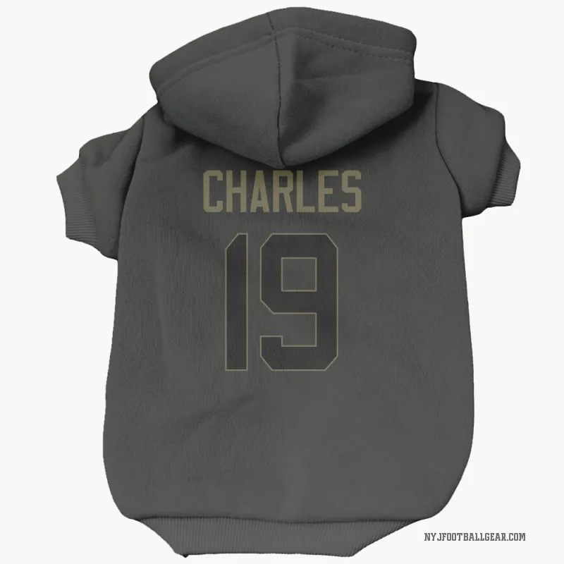 Irvin Charles  Black New York Jets  Service Cat & Dog Pet Hoodie