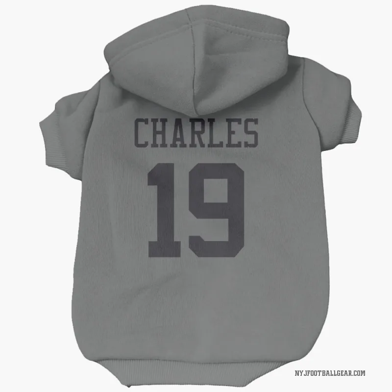 Irvin Charles  Charcoal New York Jets  Cat & Dog Pet Hoodie