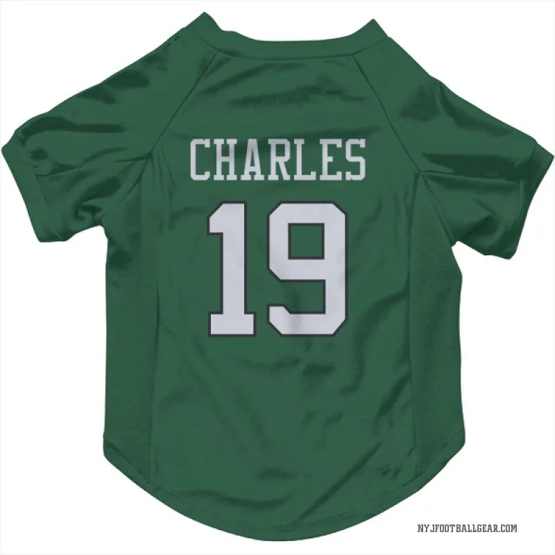 Irvin Charles  Green New York Jets  Cat & Dog Pet Jersey