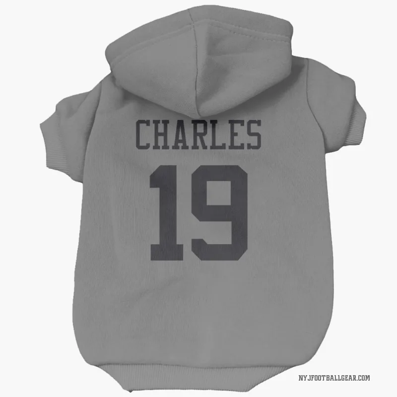 Irvin Charles  New York Jets   Silver Cat & Dog Pet Hoodie