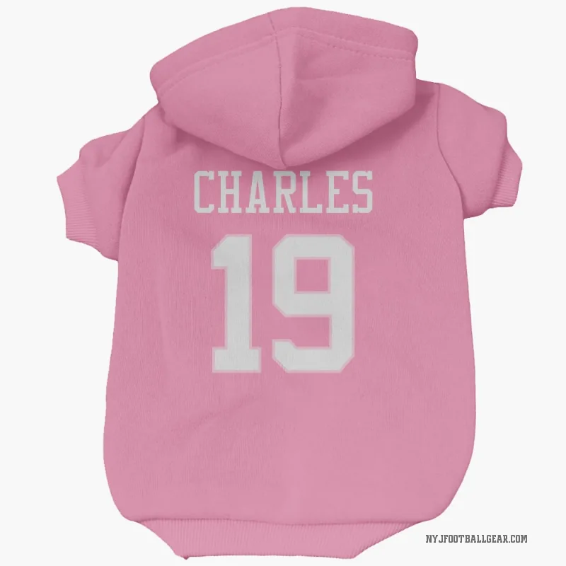 Irvin Charles  Pink New York Jets  Cat & Dog Pet Hoodie