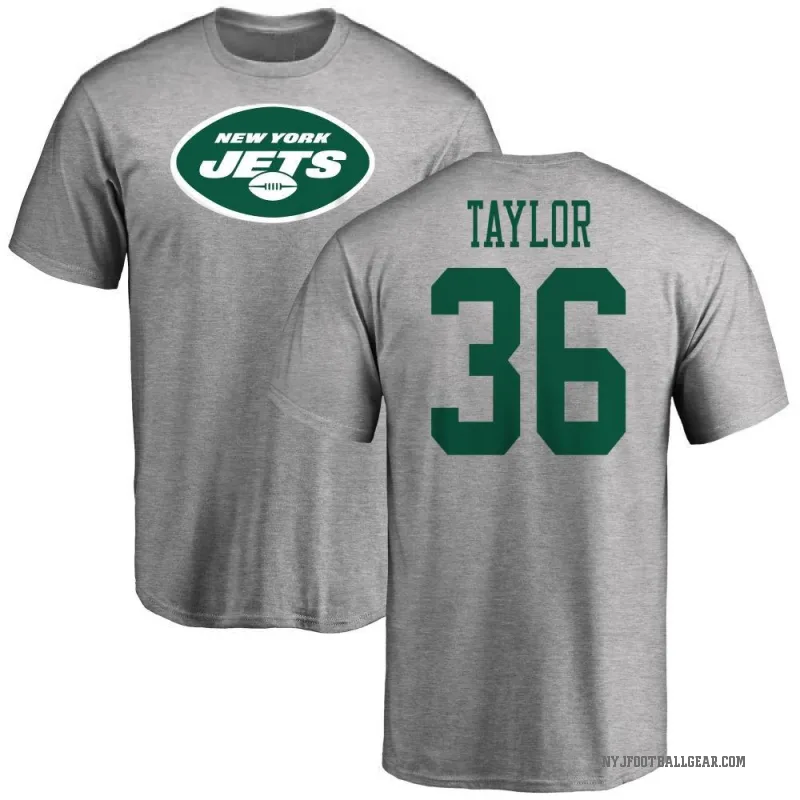 Ja'Sir Taylor Men's Ash New York Jets Logo T-Shirt -