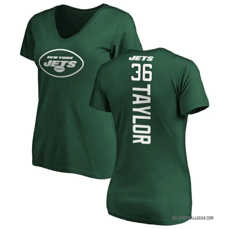 Ja'Sir Taylor Women's Green New York Jets Backer Slim Fit T-Shirt -