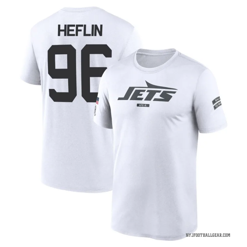 Jack Heflin Men's White New York Jets 2024 Salute to Service Performance T-Shirt