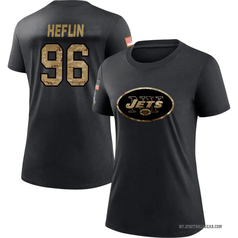 Jack Heflin Women's Black New York Jets 2020 Salute To Service Performance T-Shirt