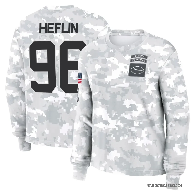 Jack Heflin Women's Camo New York Jets Arctic 2024 Salute to Service Long Sleeve T-Shirt