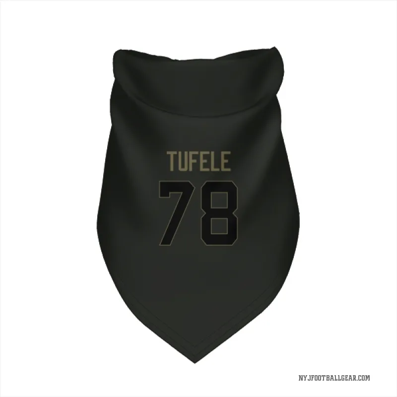 Jay Tufele  Black New York Jets  Service Cat & Dog Pet Bandana