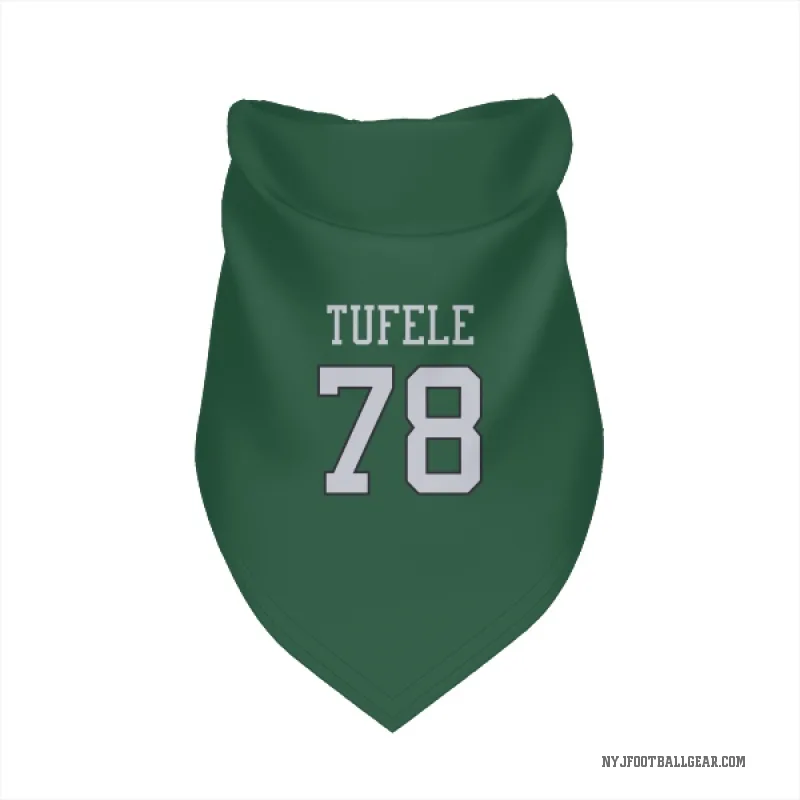 Jay Tufele  Green New York Jets  Cat & Dog Pet Bandana