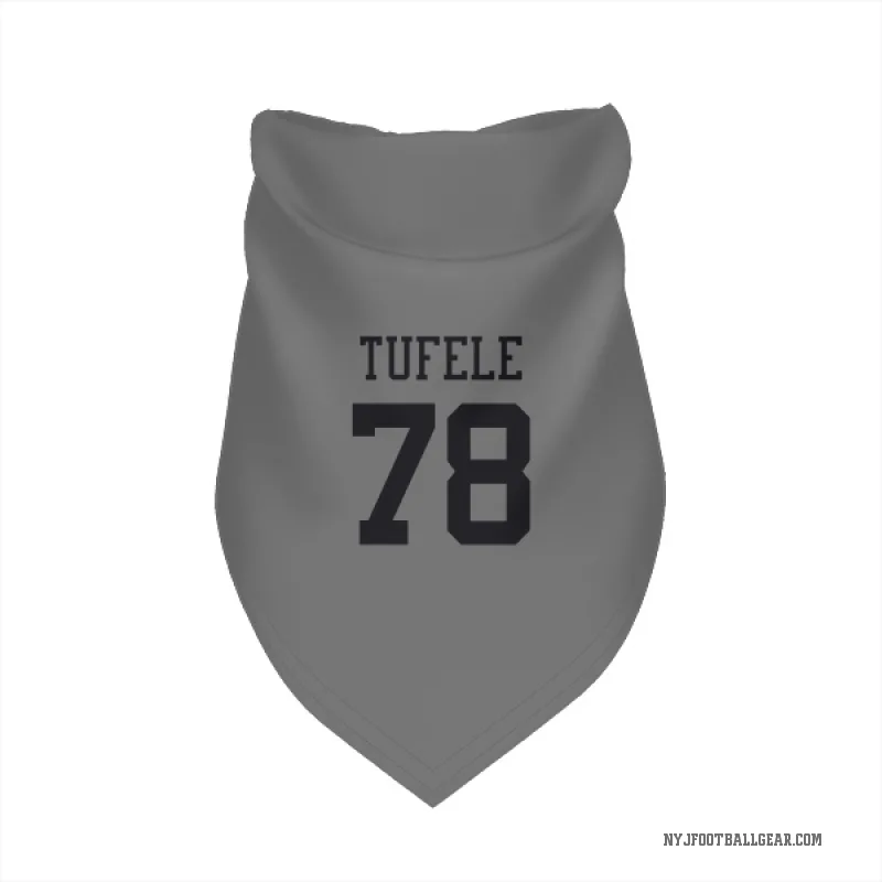 Jay Tufele  New York Jets   Silver Cat & Dog Pet Bandana