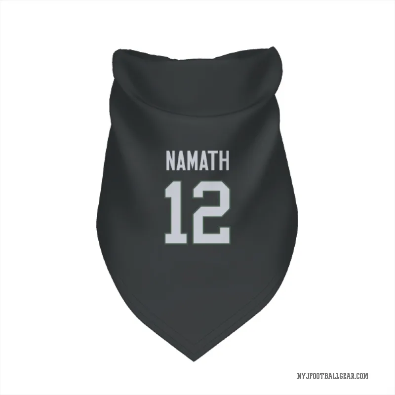 Joe Namath  Black New York Jets  Cat & Dog Pet Bandana