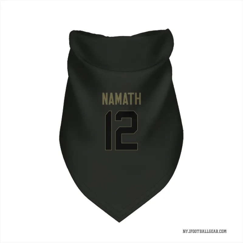 Joe Namath  Black New York Jets  Service Cat & Dog Pet Bandana