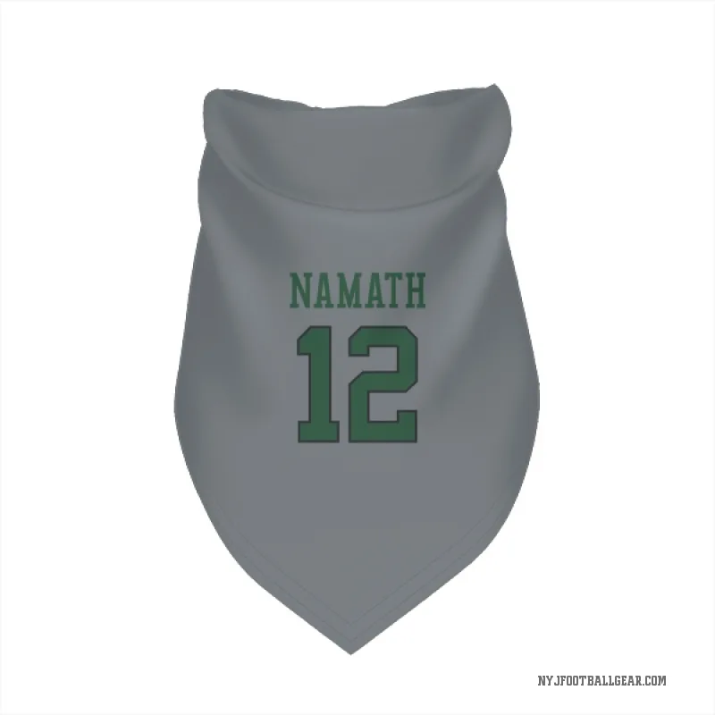Joe Namath  Gray New York Jets  Cat & Dog Pet Bandana