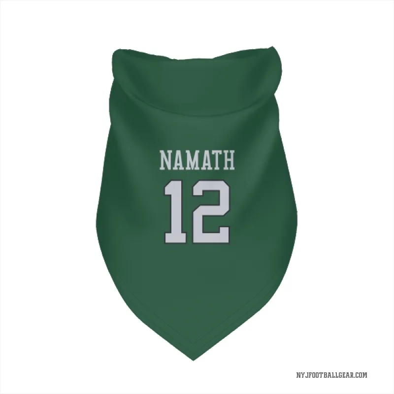 Joe Namath  Green New York Jets  Cat & Dog Pet Bandana