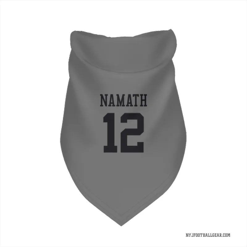 Joe Namath  New York Jets   Silver Cat & Dog Pet Bandana