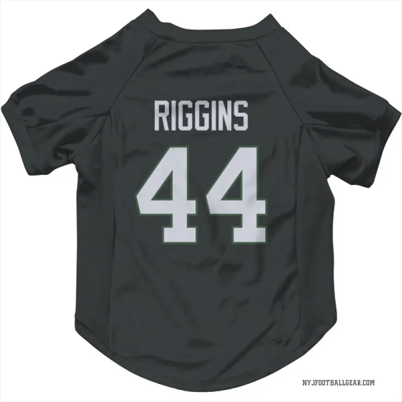 John Riggins  Black New York Jets  Cat & Dog Pet Jersey