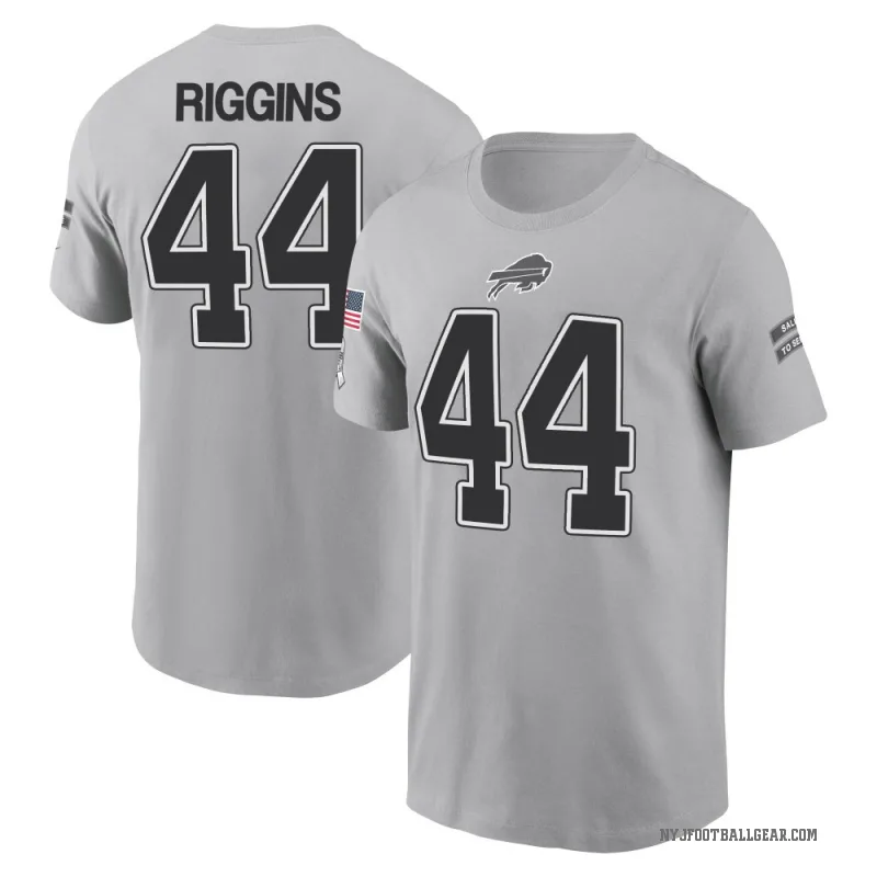 John Riggins Men's Gray New York Jets 2024 Salute to Service T-Shirt