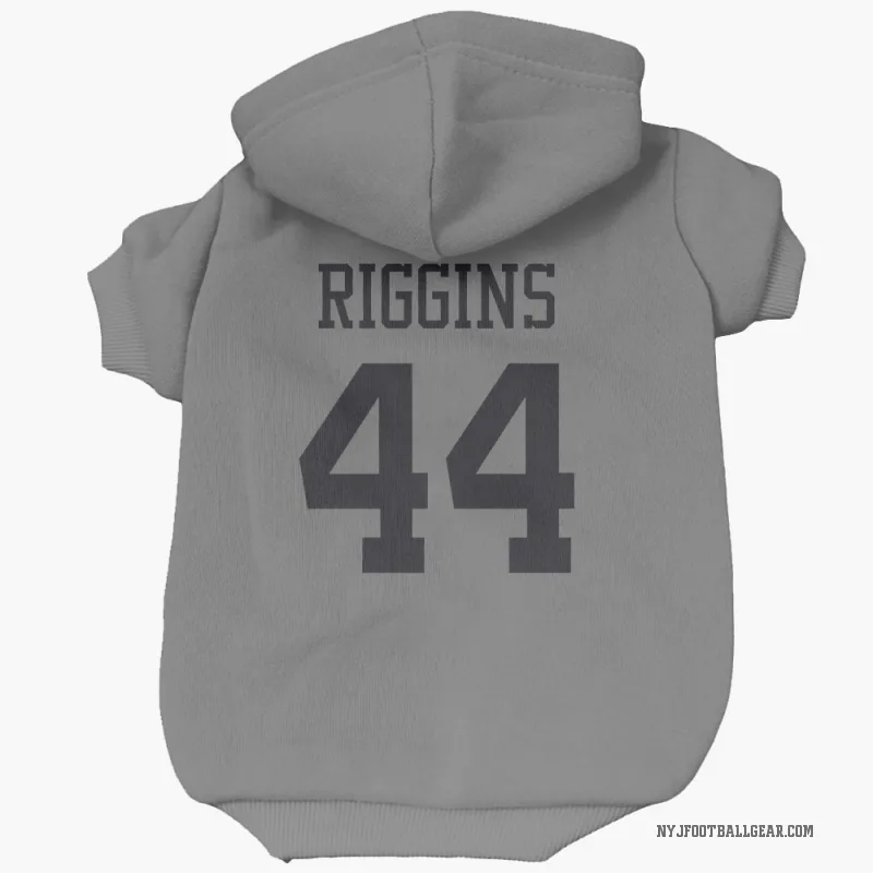John Riggins  New York Jets   Silver Cat & Dog Pet Hoodie