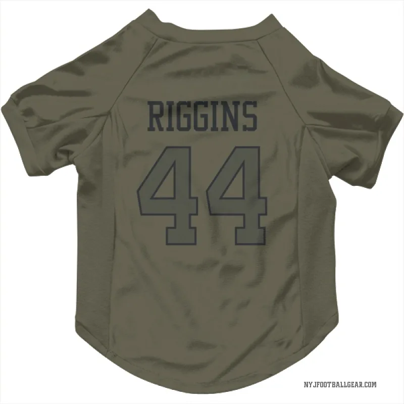 John Riggins  Olive New York Jets  Cat & Dog Pet Jersey