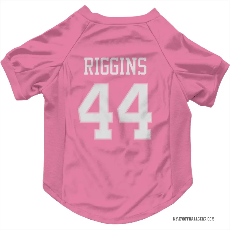 John Riggins  Pink New York Jets  Cat & Dog Pet Jersey