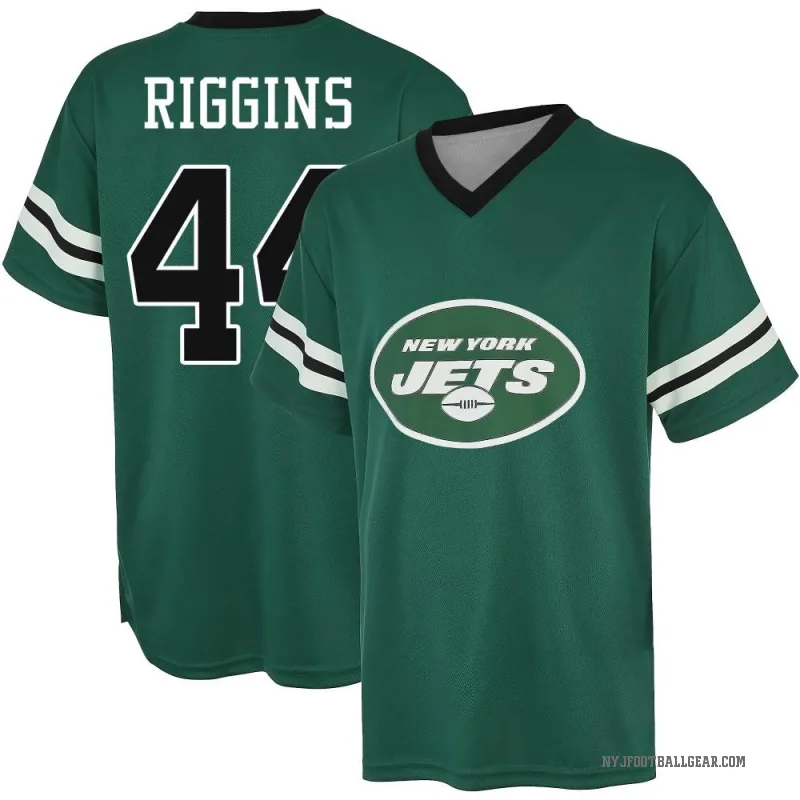John Riggins Youth Green New York Jets Game Day V-Neck T-Shirt