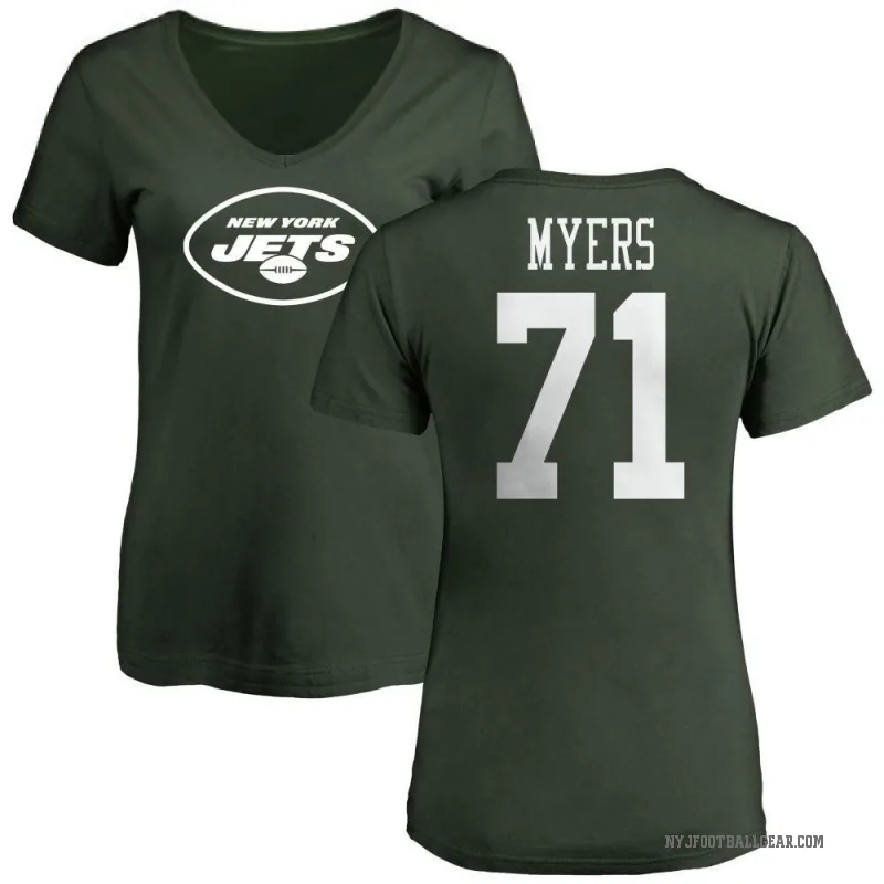 Josh Myers Women's Green New York Jets Logo Slim Fit T-Shirt -