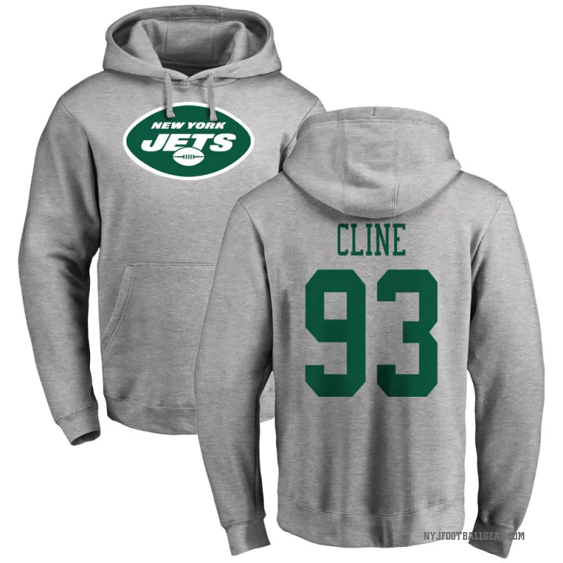 Kameron Cline Youth New York Jets Pro Line Ash Logo Pullover Hoodie