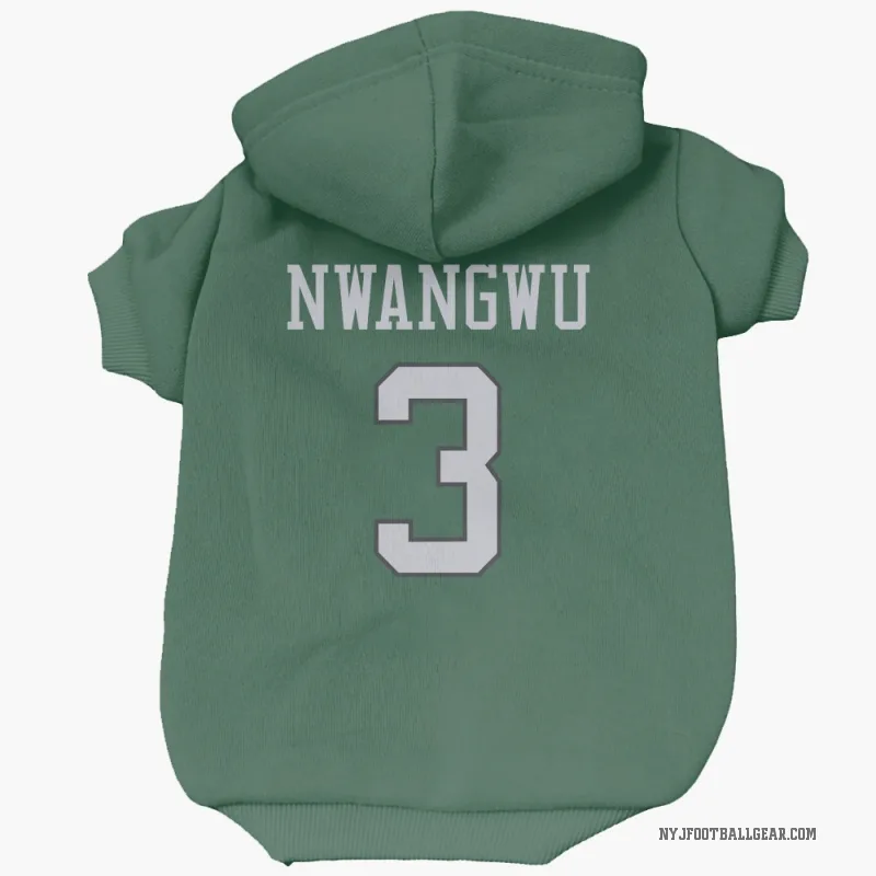 Kene Nwangwu  Green New York Jets  Cat & Dog Pet Hoodie