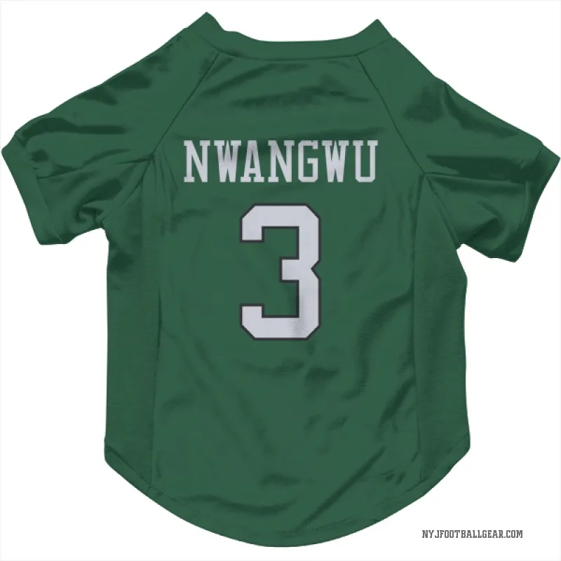 Kene Nwangwu  Green New York Jets  Cat & Dog Pet Jersey