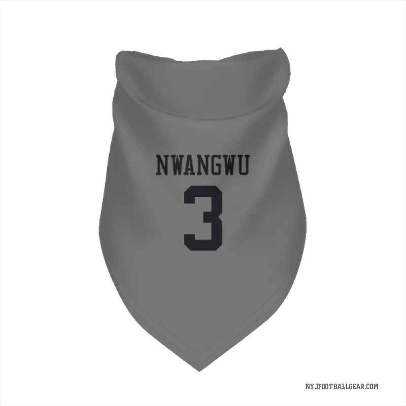 Kene Nwangwu  New York Jets   Silver Cat & Dog Pet Bandana