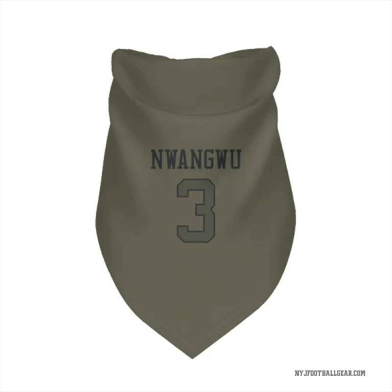 Kene Nwangwu  Olive New York Jets  Cat & Dog Pet Bandana