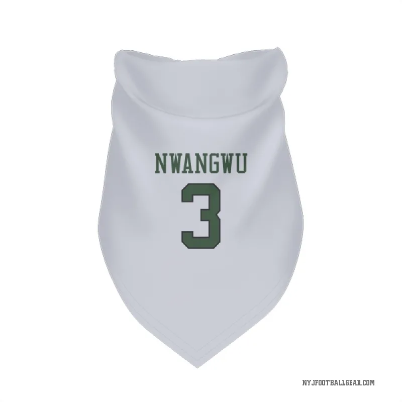 Kene Nwangwu  White New York Jets  Cat & Dog Pet Bandana