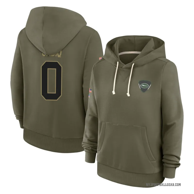 Kenyon Sadiq Women's Olive New York Jets 2025 Salute to Service Hoodie