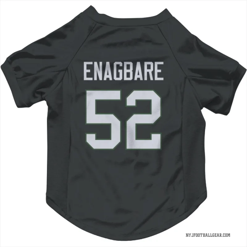 Kingsley Enagbare  Black New York Jets  Cat & Dog Pet Jersey