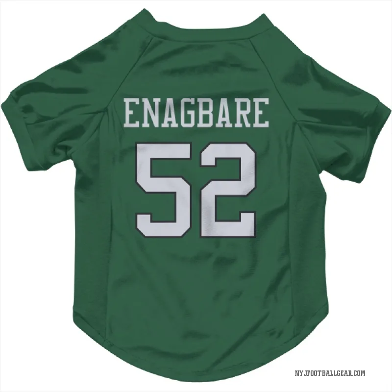Kingsley Enagbare  Green New York Jets  Cat & Dog Pet Jersey