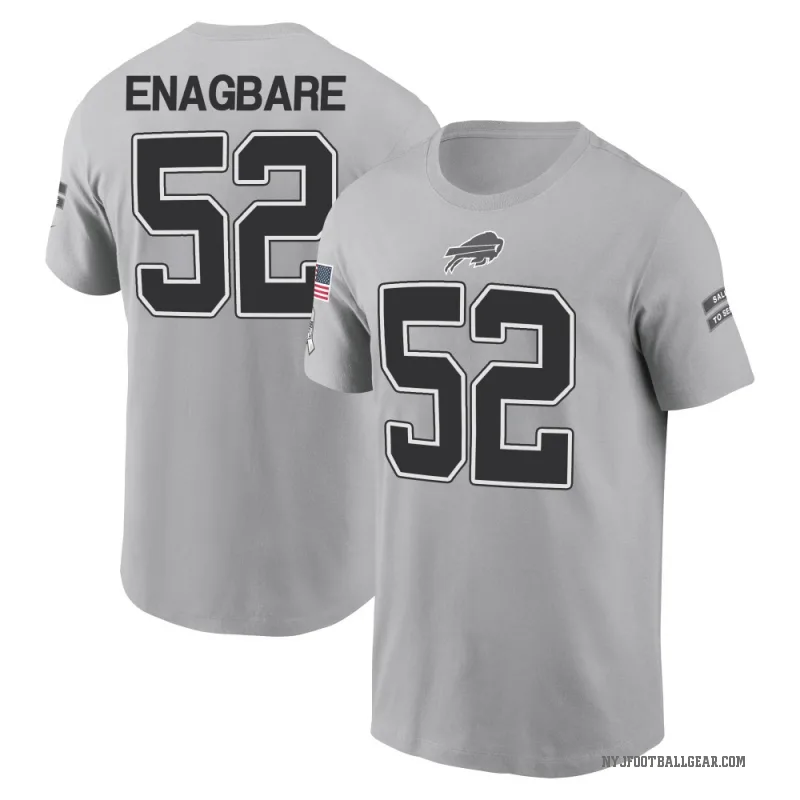 Kingsley Enagbare Men's Gray New York Jets 2024 Salute to Service T-Shirt
