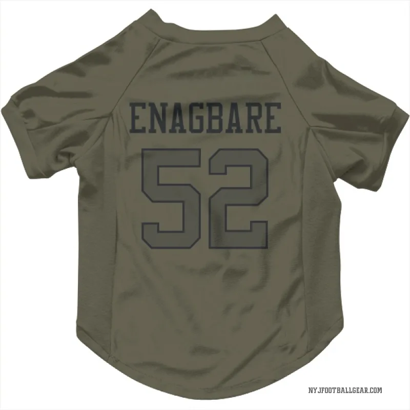 Kingsley Enagbare  Olive New York Jets  Cat & Dog Pet Jersey