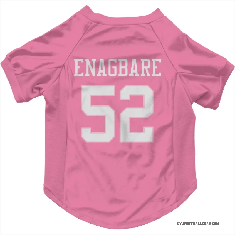 Kingsley Enagbare  Pink New York Jets  Cat & Dog Pet Jersey