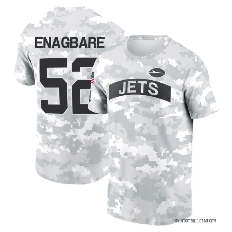 Kingsley Enagbare Youth Camo New York Jets Arctic 2024 Salute to Service Performance T-Shirt