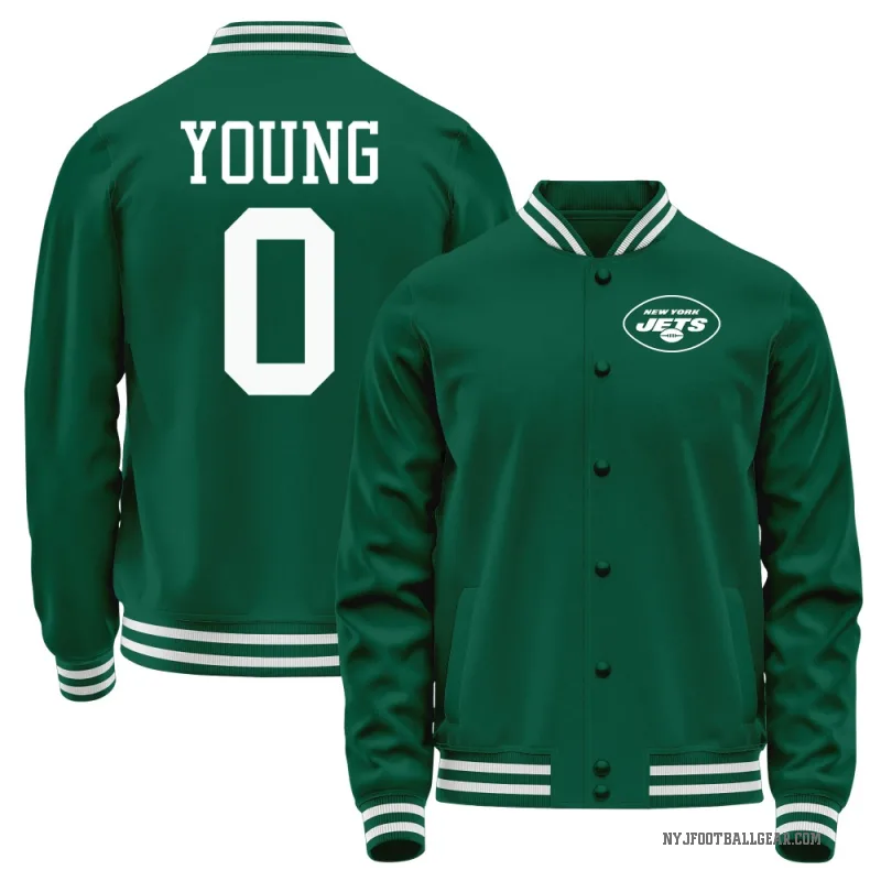 Landon Young Men's Green New York Jets Full-Snap Jacket