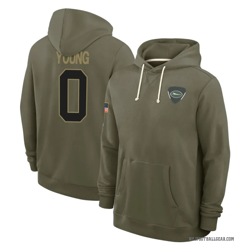 Landon Young Men's Olive New York Jets 2025 Salute to Service Hoodie