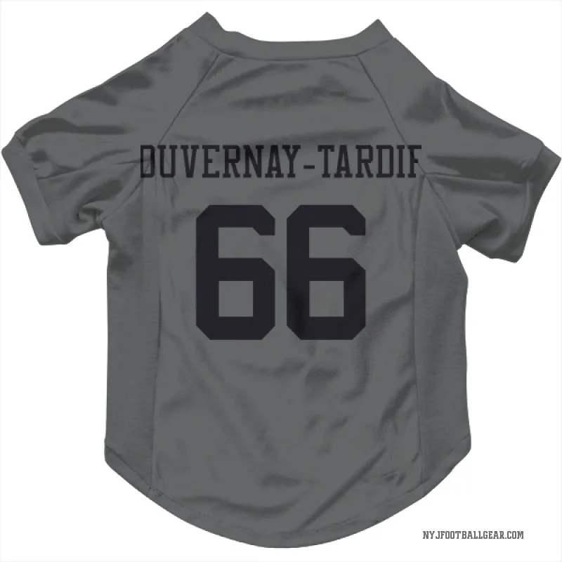 Laurent Duvernay-Tardif  Charcoal New York Jets  Cat & Dog Pet Jersey