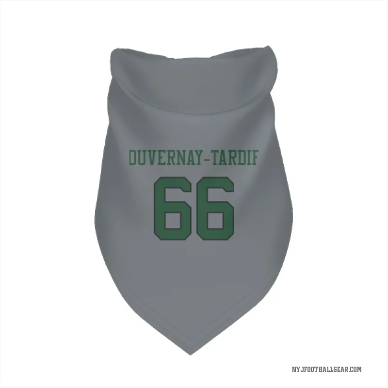 Laurent Duvernay-Tardif  Gray New York Jets  Cat & Dog Pet Bandana