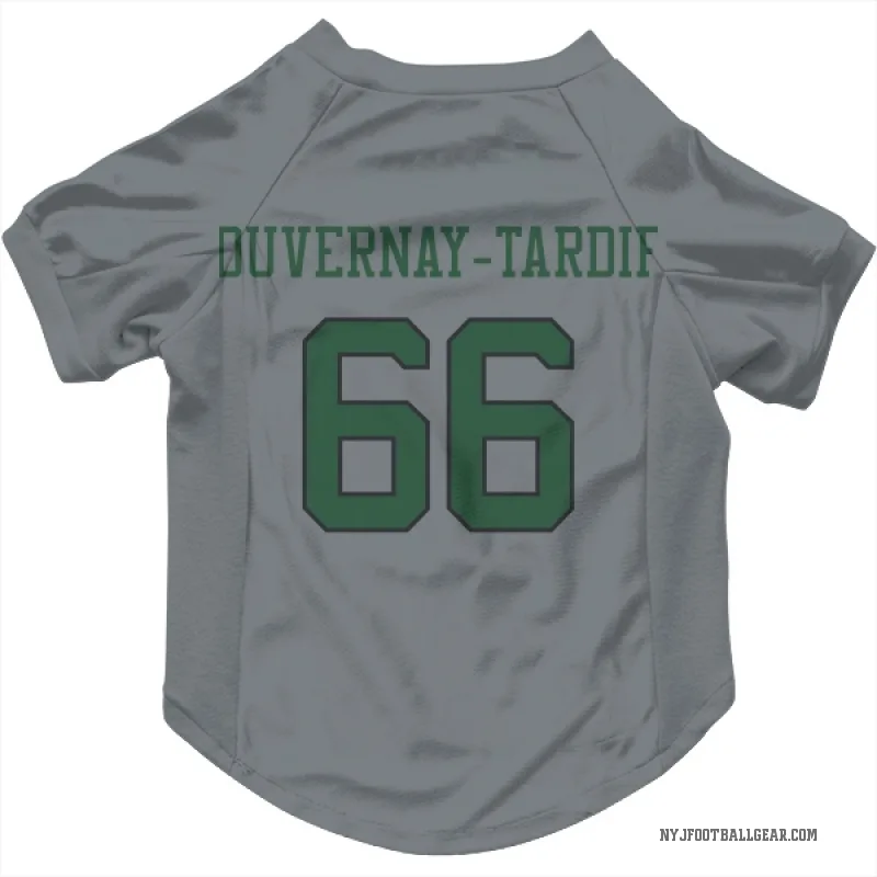 Laurent Duvernay-Tardif  Gray New York Jets  Cat & Dog Pet Jersey